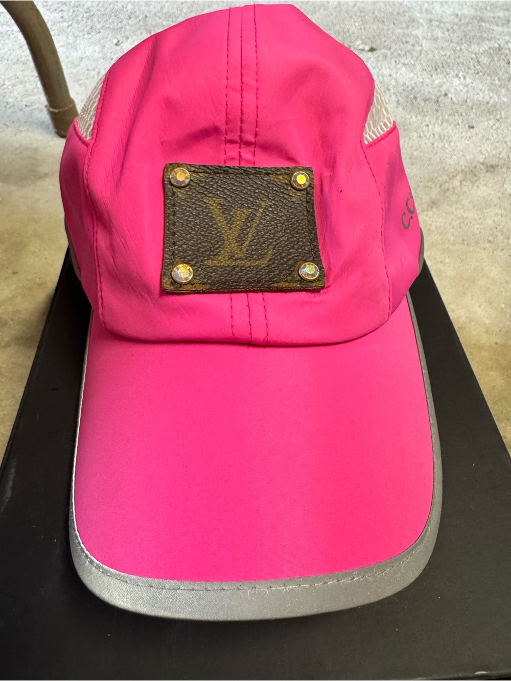 Upcycled Pink Logo Baseball Cap
